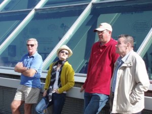 Bob, Steve, dad & me at Falkirk wheel